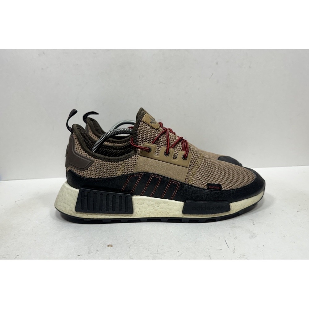 Adidas NMD R1 TR Mens Sz 10 Cardboard Brown Lace Up Low Top Running Shoe Sneaker